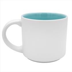 White with Teal